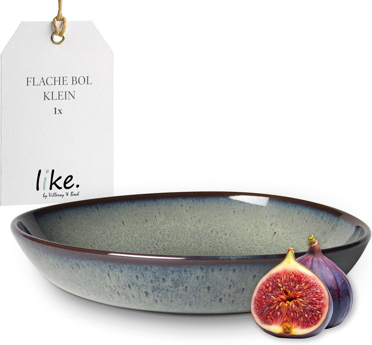 Lave Gris Klein Plat Bord - Handgemaakt Aardewerk Servies