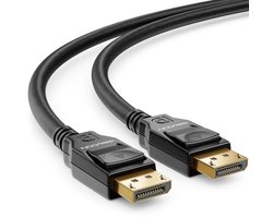 DisplayPort Kabel 3,0m 1.4 8K - Ondersteunt tot 360Hz Gamingmonitoren - Geschikt voor Ultra HD