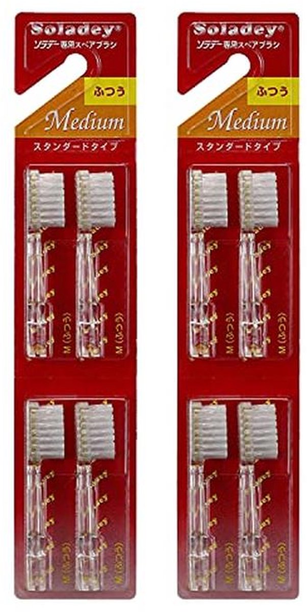 Ionische tandenborstel vervangende hoofden - Medium (4 stuks)