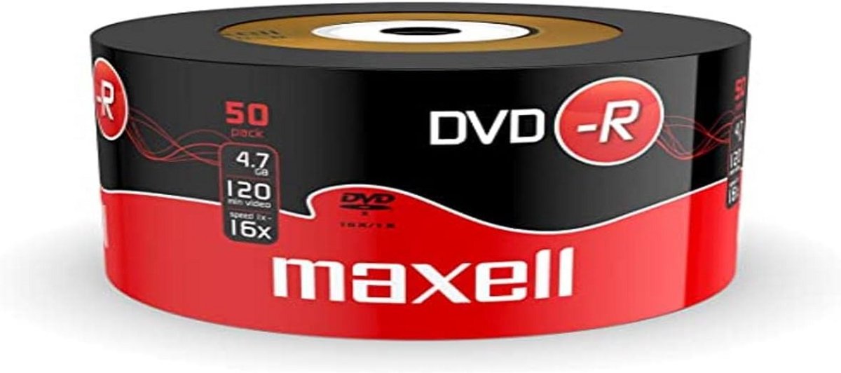 DVD-R 4,7 GB 16x - 50 Stuks Beschrijfbare Schijf