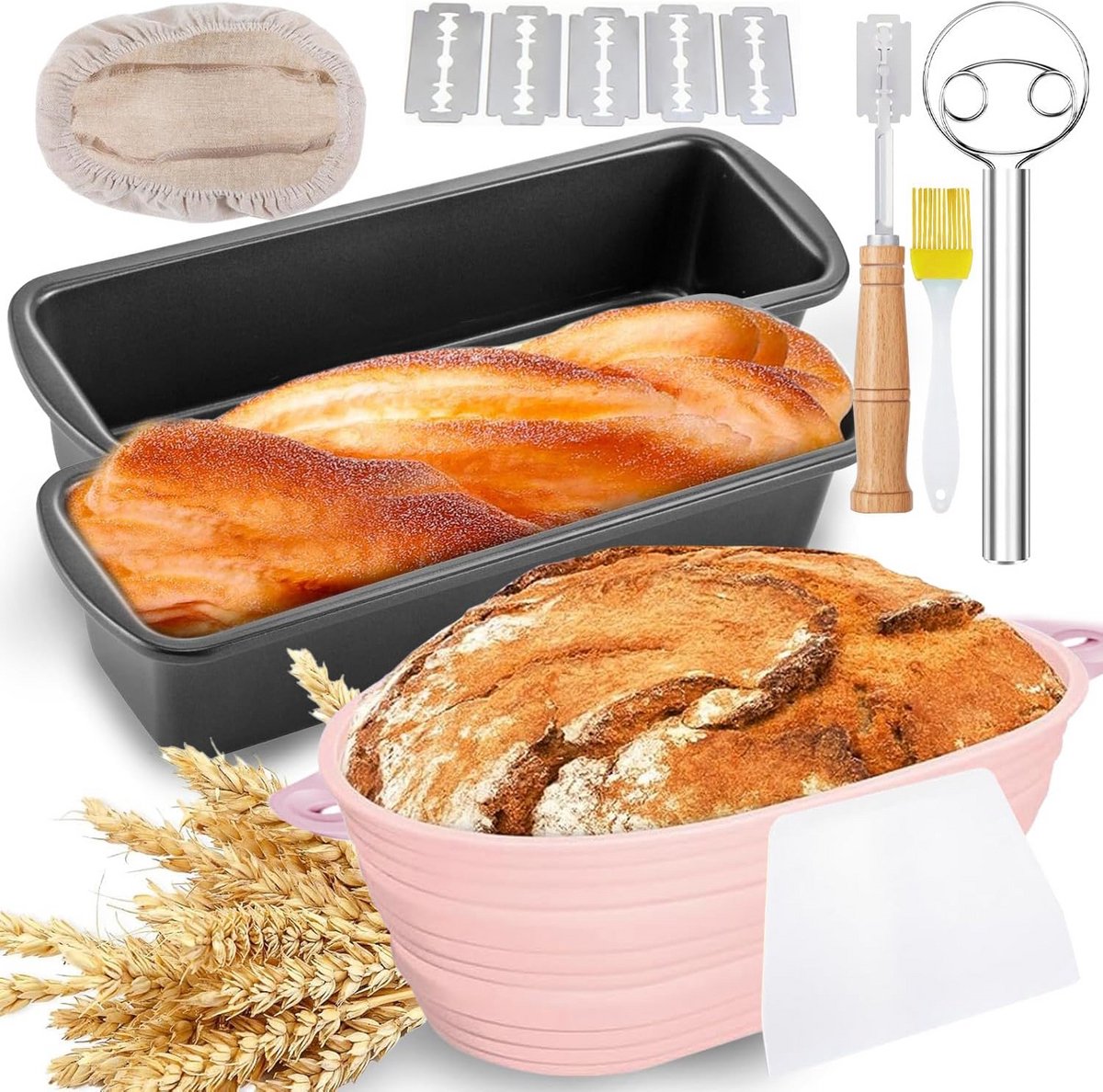 Broodvormen en Bakaccessoires voor Thuisbakken - Set van 8 Stuks