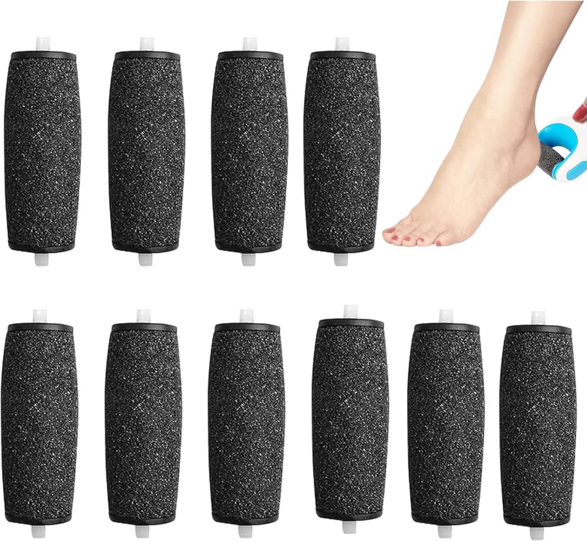 10 stuks reserveonderdelen met diamantkristallen voor elektrische pedicure en eeltverwijderaar