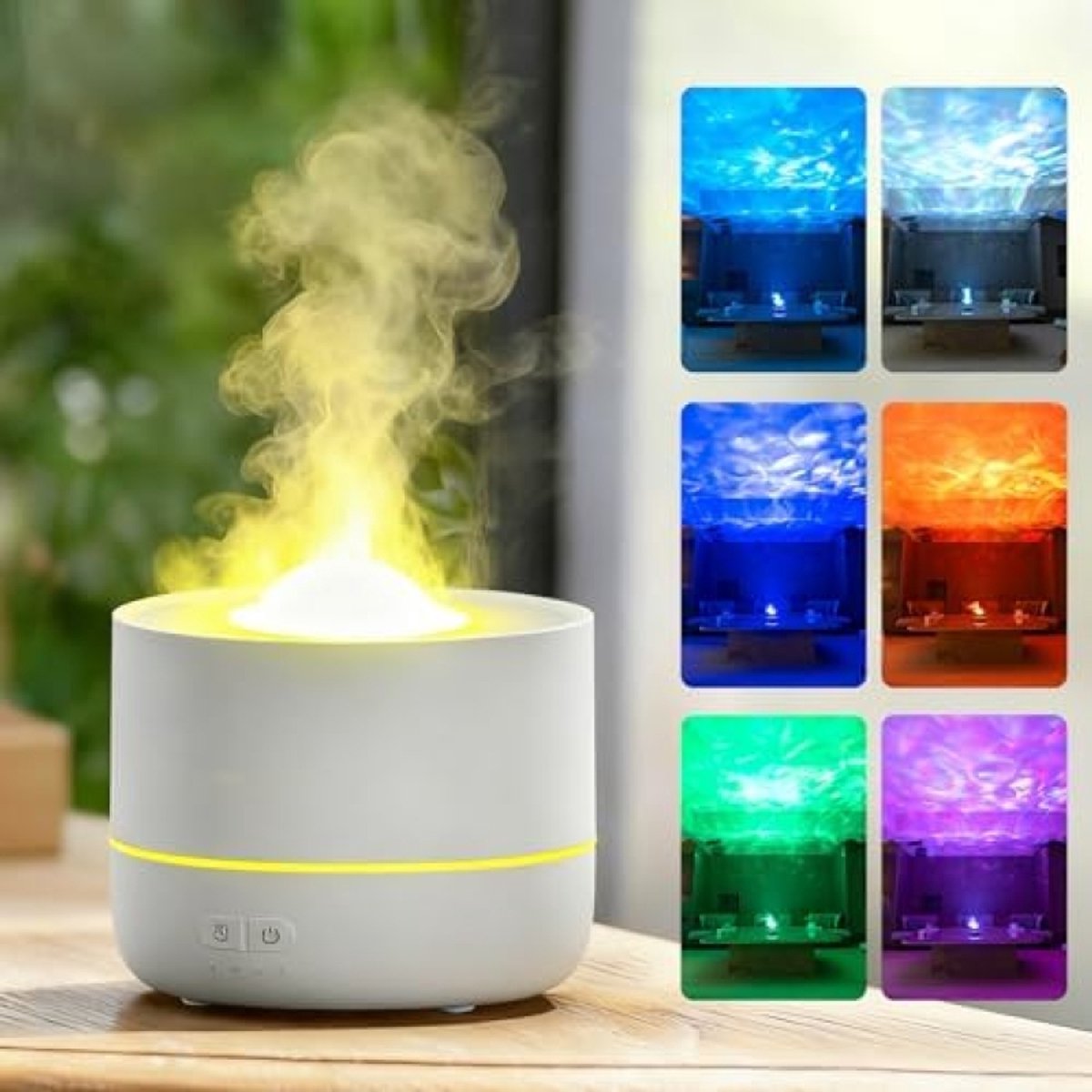Multifunctionele Aroma Diffuser met Sterrenprojectie