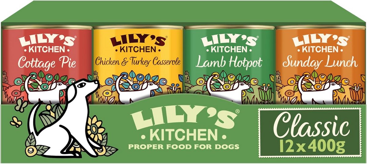 Classic Dinner Multipack Natvoer voor Honden (12 x 400g)
