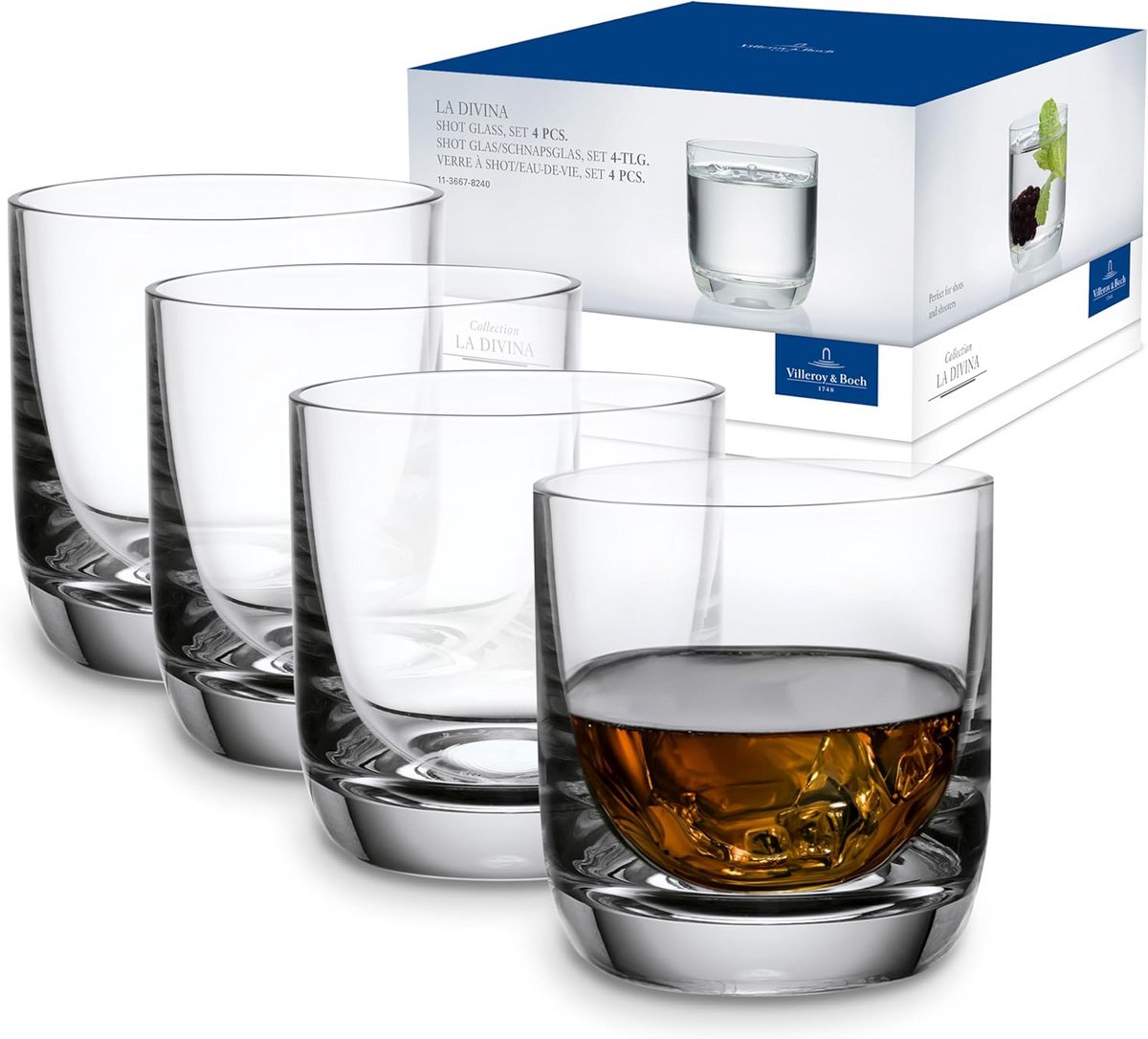 Stijlvolle Shotglaasjes Set van 4