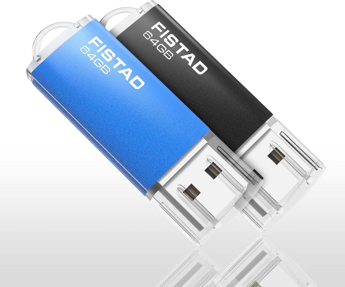 USB-stick 64 GB - 2 stuks, Geheugensticks voor PC en Laptop