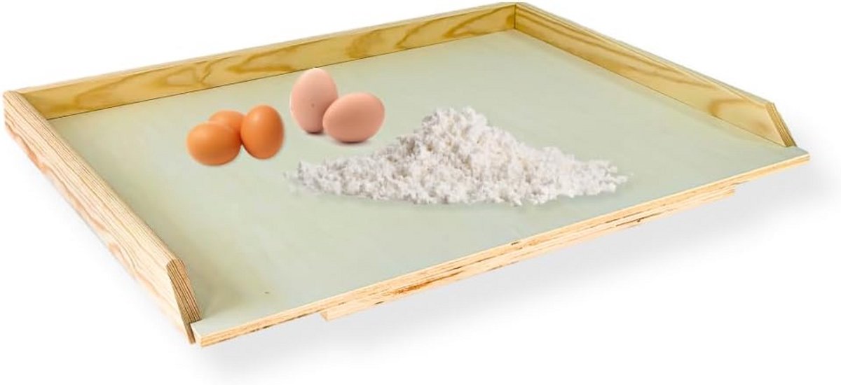 Pastaboor met Randen en Antislip, Kneedplank van Populierhout