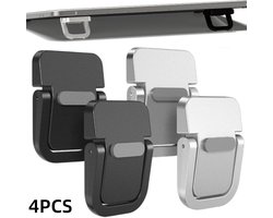 4 stuks-Onzichtbare laptopstandaard - verhogingsstandaard - koelstandaard - verhogingsvoetjes - laptopaccessoires - basispad - geschikt voor de meeste laptops - zwart - wit - 4,5*3*0,7 cm