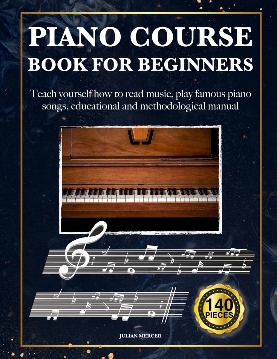 Pianocursus voor beginners: leer noten lezen en piano spelen met 140 oefenstukken