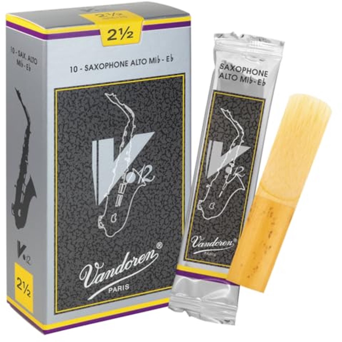 Vandoren Alt Saxofoon V12 Rieten - 10 Stuks Verpakking - Dikte 2.5