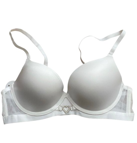 Soutien-gorge push up 75B/80A avec dentelle 38/85 blanc