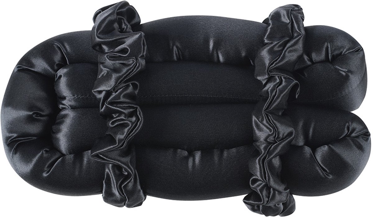 Beauty Pillow® Luxury Silk Heatless Curls - 100% pure Mulberry zijde - 22 momme - Black