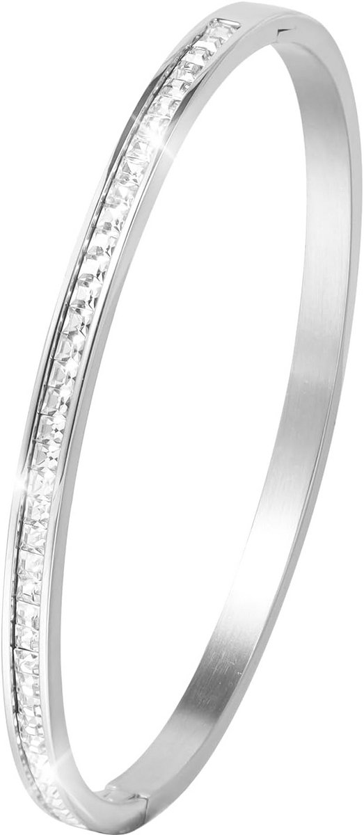 Tri-kleurige Roestvrijstalen Scharnierarmband voor Vrouwen - 4 mm, 6 mm, 8 mm Breed