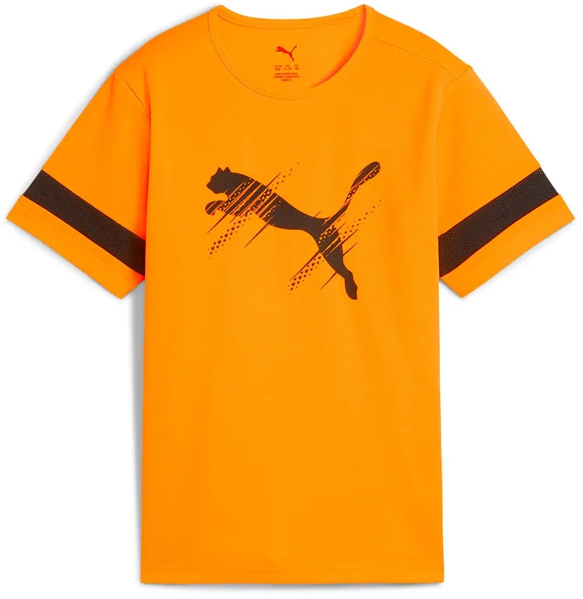Puma Attacanto Logo T-shirt Met Korte Mouwen Oranje 5-6 Years Jongens