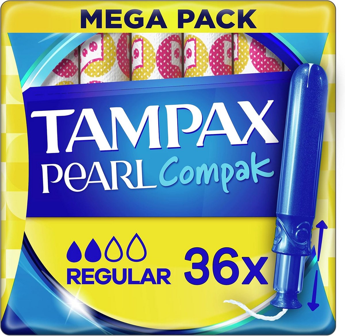 Tampax Compak Pearl tampons met applicator - Regular maat - 36 stuks