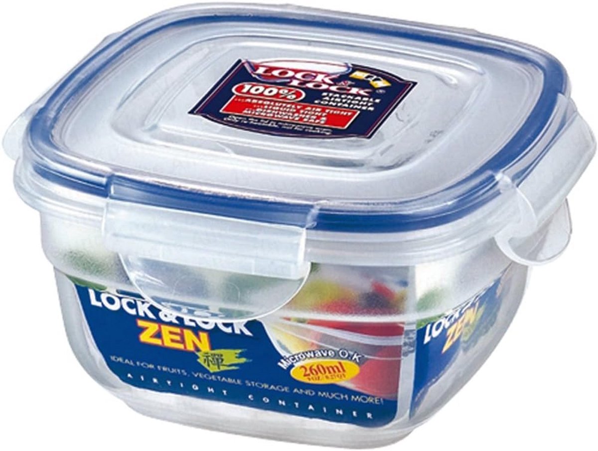 Voorraaddoos 260 ml vierkant 110x110x60 mm nestbaar