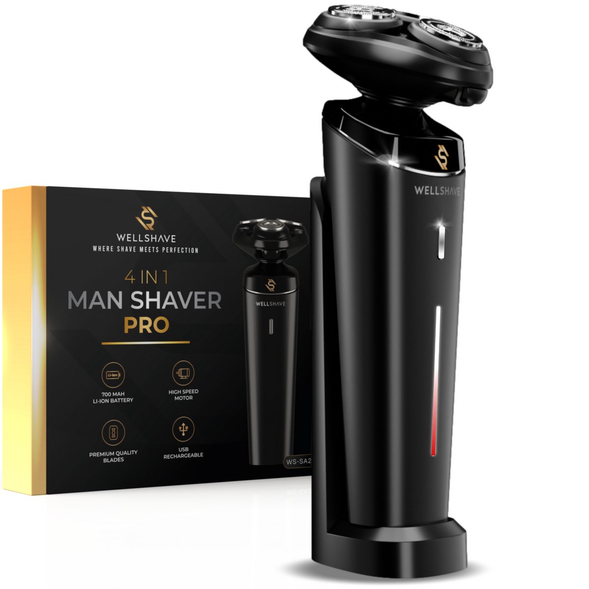Wellshave 4 in 1 Elektrisch Scheerapparaat met - Wellshave - €49,95