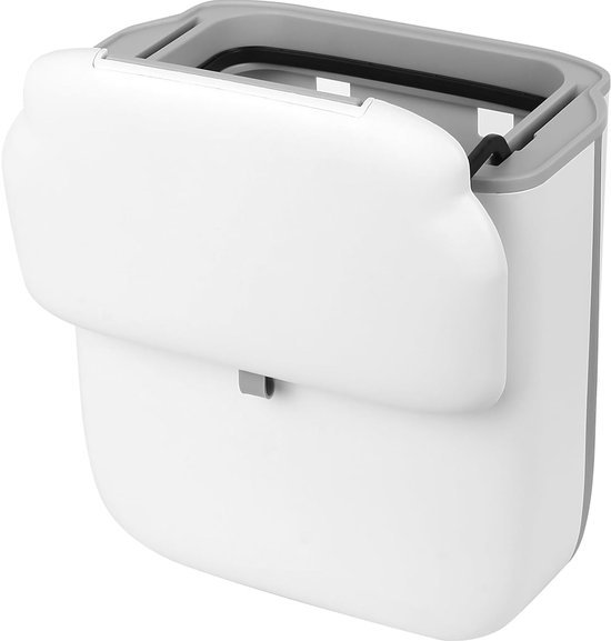 thumbnail: Stonespace Hangende Prullenbak 12L Met Deksel - Compact & Geurvrij Voor Keuken Of Badkamer