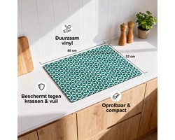 KitchenArt – Emerald Bloom – Inductie Beschermer – 65×52 cm – Kookplaat Beschermer – Luxe Afdekplaat Inductieplaat – Anti-slip & Oprolbaar – Beschermmat Inductiekookplaat KitchenArt – Emerald Bloom – Inductie Beschermer – 65×52 cm – Kookplaat Beschermer – Luxe Afdekplaat Inductieplaat – Anti-slip & Oprolbaar – Beschermmat Inductiekookplaat