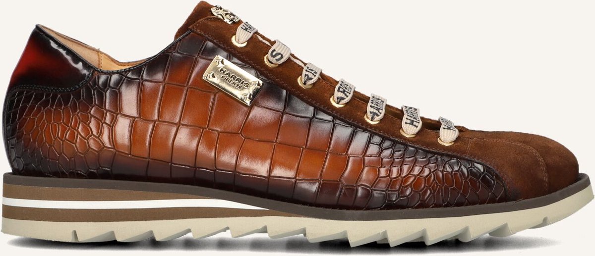 HARRIS 2892 Sneakers - Leer - Heren - Bruin - Maat 44