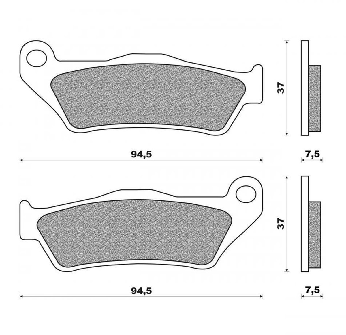 Plaquette de frein Newfren pour Moto KTM 250 SXS 2001 à 2003 Neuf