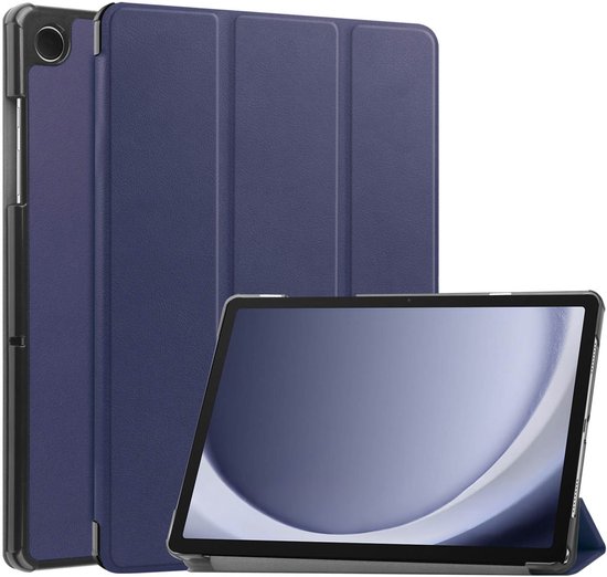 imoshion Tablet Hoes - Geschikt voor Samsung Galaxy Tab A9 Plus - Trifold Bookcase - Donkerblauw