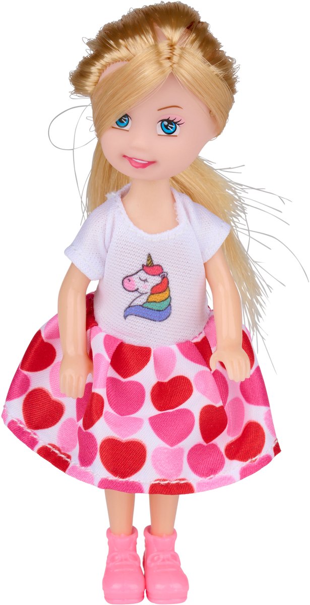 Eddy Toys Fashion Doll Mini 5-Delig - Set Van 5 Kleine Babypopjes Voor Kinderen - Gemaakt Van Kunststof En Textiel - Met Verschillende Kleurrijke Outfits - Meerkleurig - Vanaf 1 Jaar — cadeau in Spellen & Speelgoed - foto 7