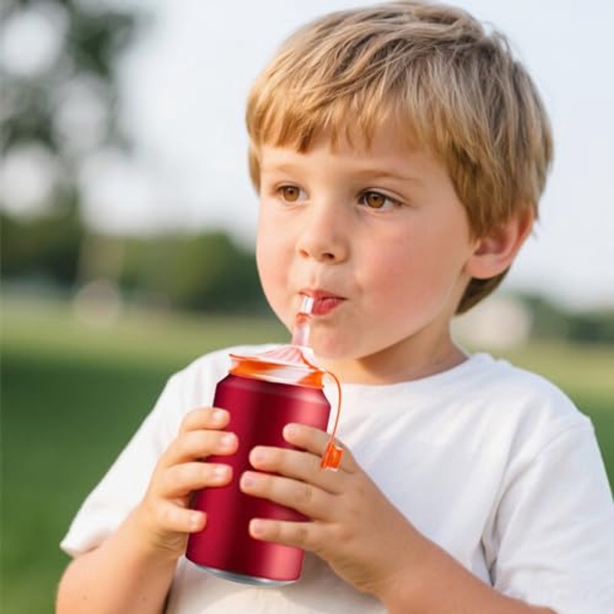 4 Stuks Deksels Blikjes Frisdrank Met Rietjes, Siliconen Plastic Deksels Frisdrank Herbruikbare Keukengereedschappen Geschikt Voor Standaard Blikjes Biersap Groen Grijs Rozerood Geel