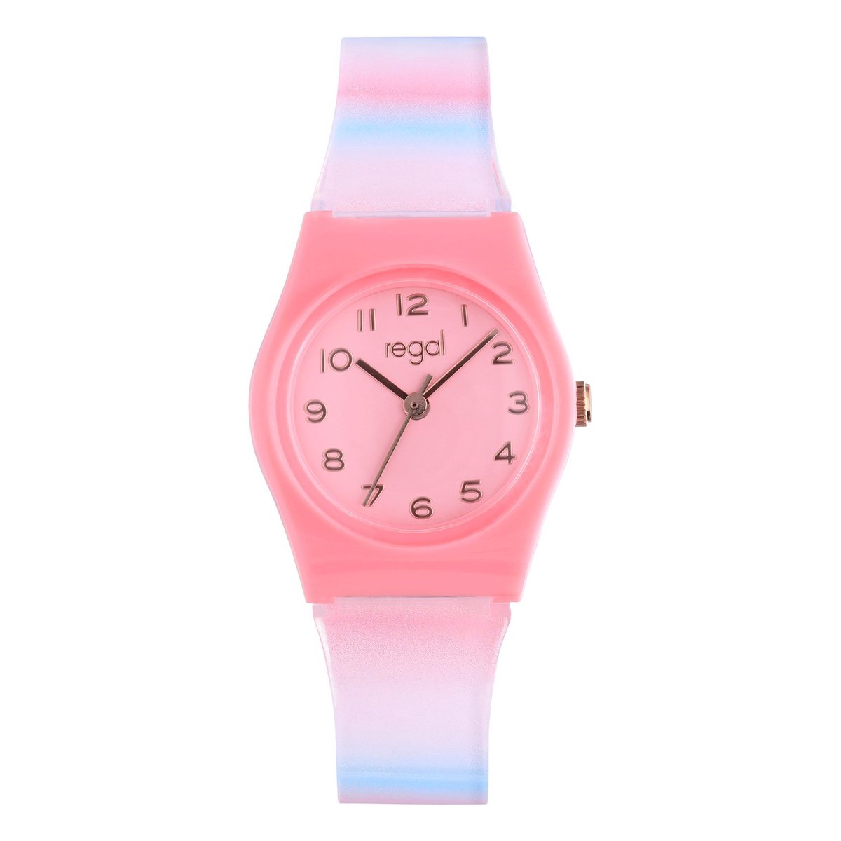 Lucardi Kinder regal kids horloge - Horloge - Kunststof - Multi - 25 mm