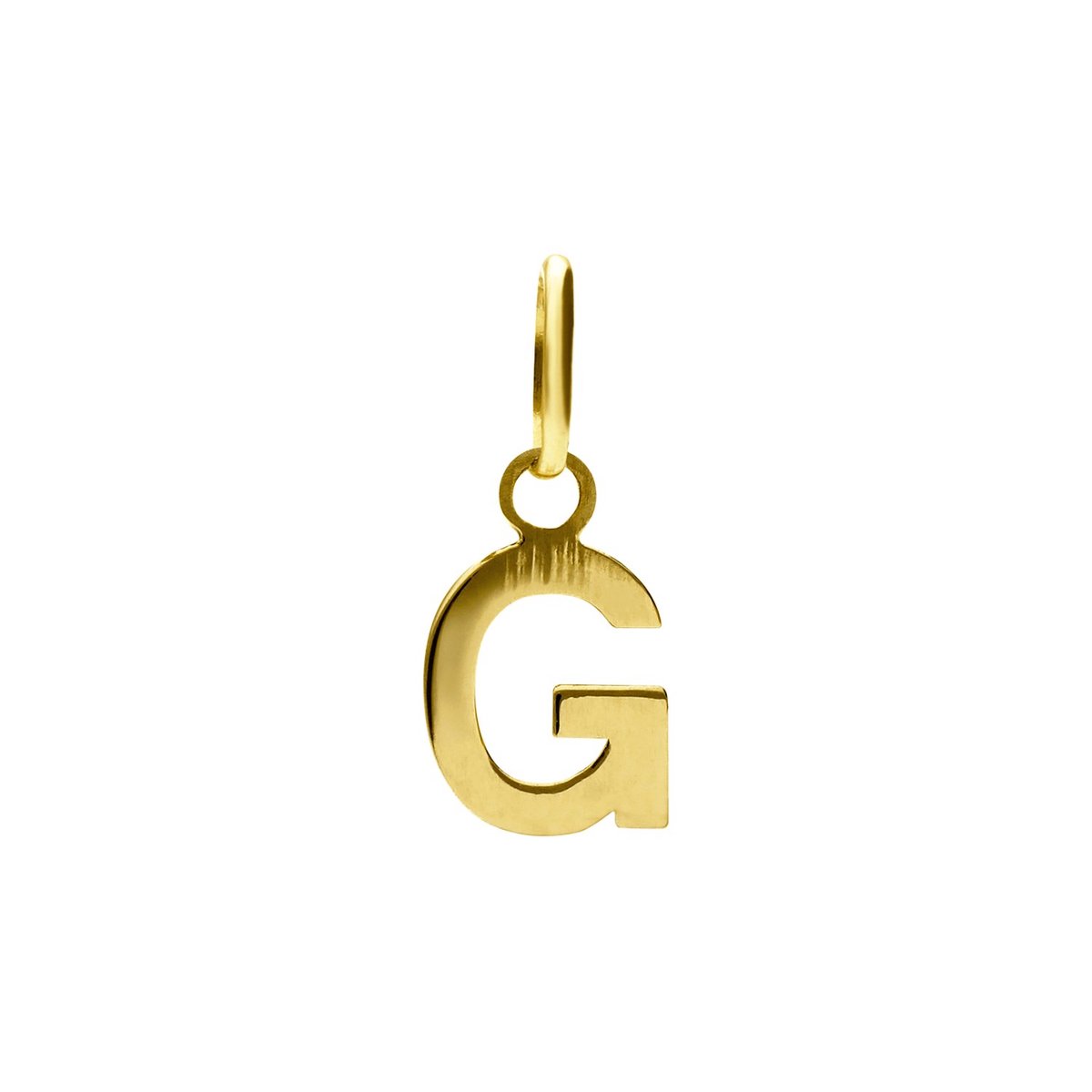 Lucardi Dames 14 karaat gouden letter hanger alfabet - Hanger - 14 Karaat Goud - Goud