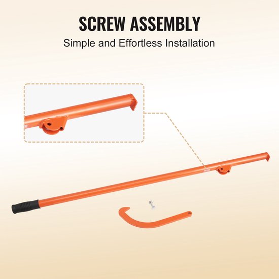 VEVOR Velheffer 1180mm Boomstamlift Bosbouwhaak Houtkantelaar Valhulp 81cm van VEVOR — afbeelding 4