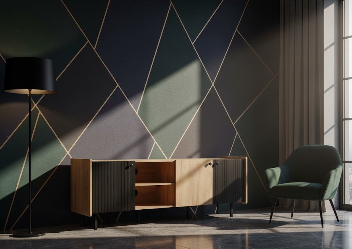 Moderne TV-Kast met Laden 160 cm – Hoogglans Lowboard met Ruime Opbergruimte – TV-Meubel voor Woonkamer – Zwart – Inclusief Deuren & Legplanken – Altameubel