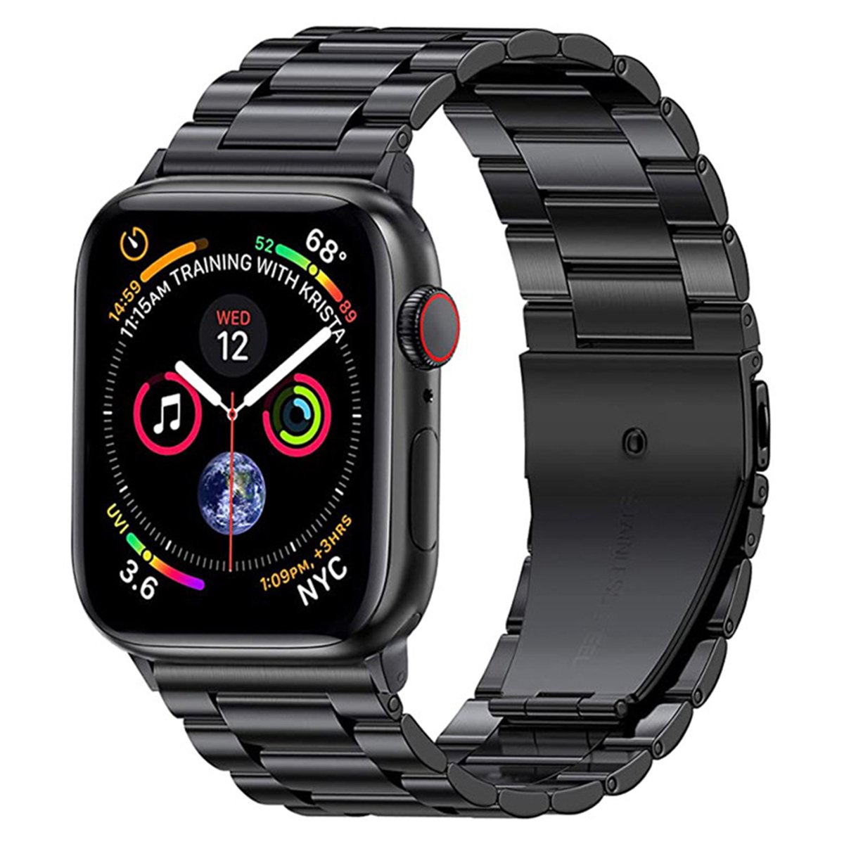 Premium Metalen Armband voor Apple Watch - Verwisselbaar Band - Past 38mm/40mm/41mm Modellen - Stijlvol en Duurzaam - Eenvoudig Montage