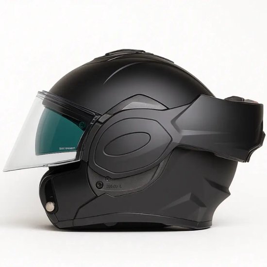 Vito Reverse Matt Black - Systeemhelm - Maat XXL - Scooterhelm - ECE 22-06 gekeurd