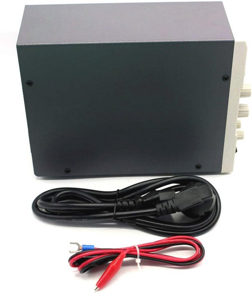 Regelbare Laboratoriumvoeding 0-30V 0-10A Digitale Stroommeter met Digitaal Display