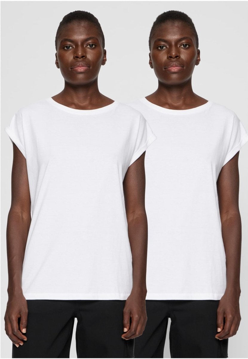 Urban Classics T-shirt Pre-Pack Dames T-shirt met verlengde schouders PP771 Wit