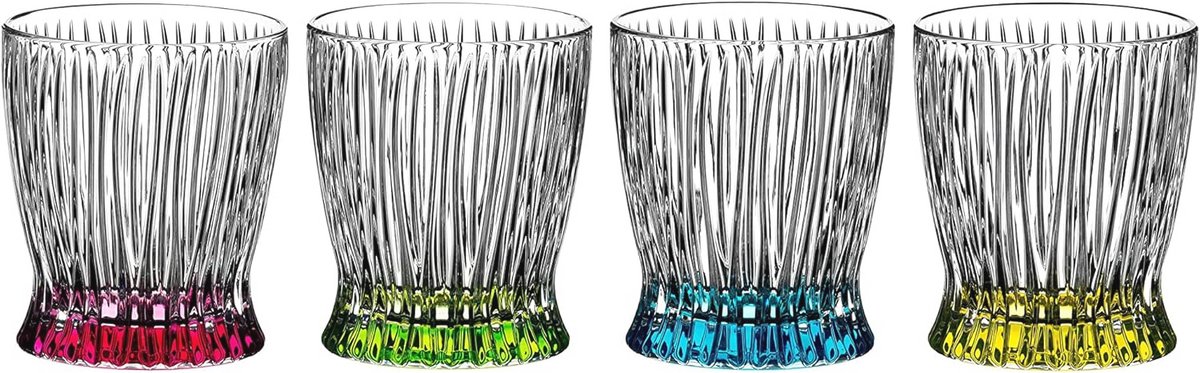 Kleurrijke Tumbler Set van 2 voor Whisky en Cocktails