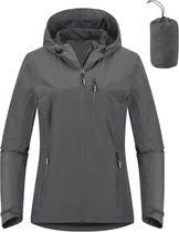 Dames Regenjas 10.000 mm Waterdicht Licht Gevoerd Opvouwbaar Sportjack Ademend Fietsjas met Capuchon 3XL