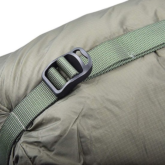 Compressiezak - Slaapzak compressiezak - Slaapzak opbergzak - Opbergzak - Opbergzakken voor backpacken - Draagbare slaapzakopbergzak - Lichtgewicht backpackzak - kampeeropbergzak - voor reizen, kamperen en outdoor backpacking - groen - 18*18*38 cm van Merkloos — afbeelding 5