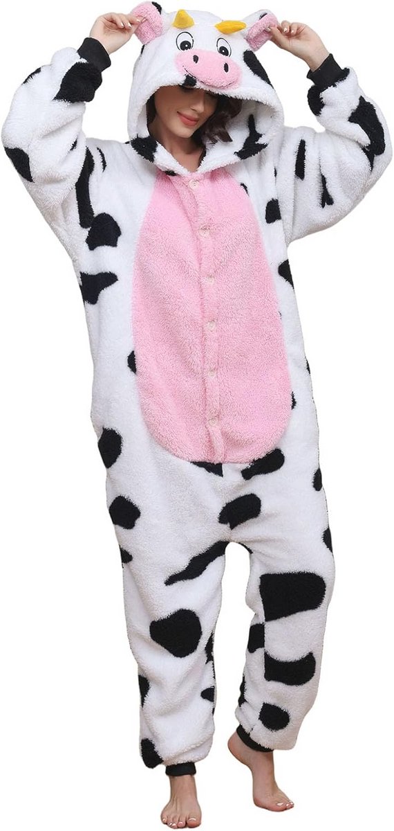 Oversized Dieren Jumpsuit voor Dames en Heren - Knuffelige Pyjama met Capuchon