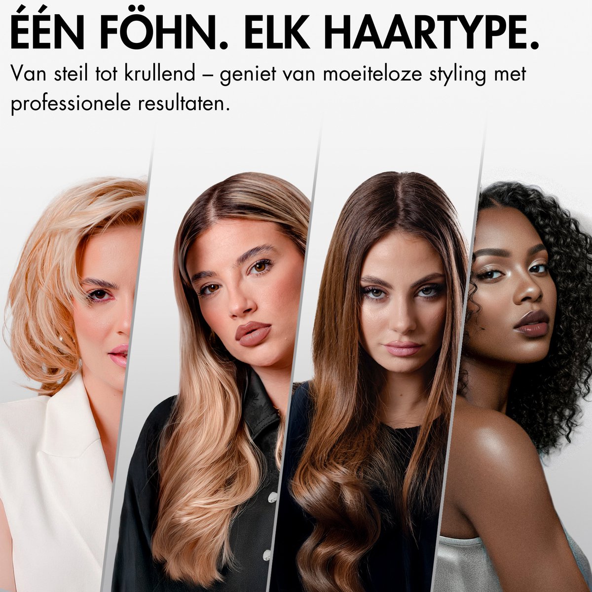 Sansbeauté® Föhn met Diffuser - Krullen - 110.000RPM - Ionische Haardroger met Borstel - 3 Standen - 3 Opzetstukken - Reisföhn - Sèche Cheveux - Krul Feun Set - Haarföhn met Defuser - Hair Blow Dryer - Kappersfohn - 2000W thumbnail 5