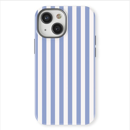 Mobiq - Stripes Backcover avec Magsafe compatible avec iPhone 13 - Ocean Lane