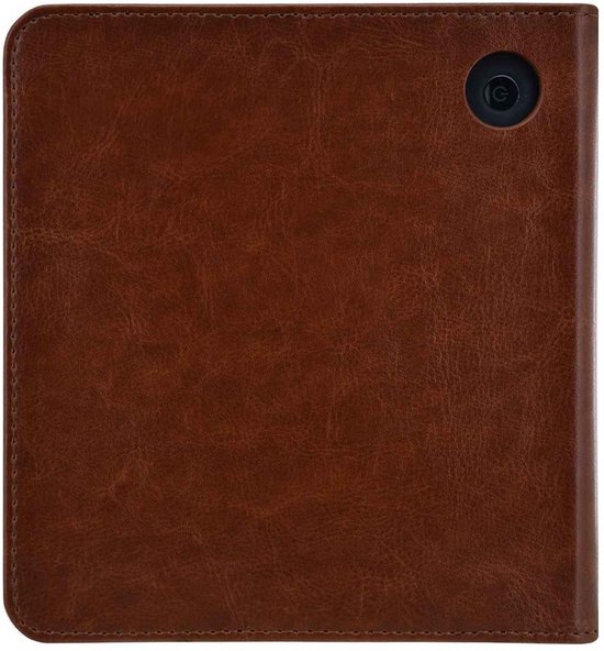 Hoesje Geschikt voor Kobo Libra H2O Sleepcover Luxe Hoes Cognac Bruin - ereader hoesje - cover van Merkloos — afbeelding 3