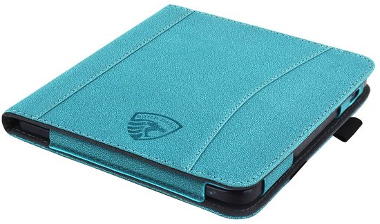 Hoesje Geschikt voor Kobo Libra 2 Sleepcover Luxe Hoes Petroleum Blauw - ereader hoesje - cover van Merkloos — afbeelding 2