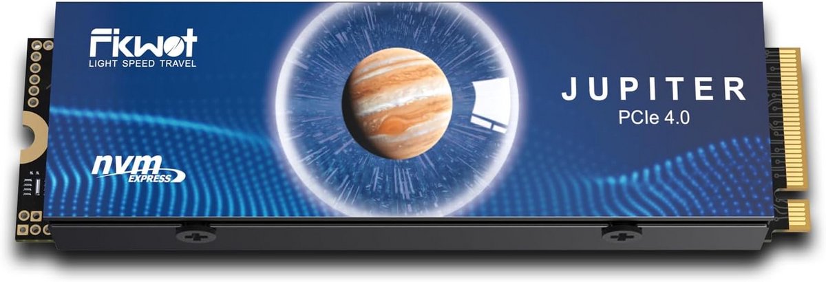 Snelle 1TB NVMe M.2 SSD PCIe Gen4 Interne Harde Schijf 7300MB/s voor PS5, Desktop en Laptop met Koellichaam