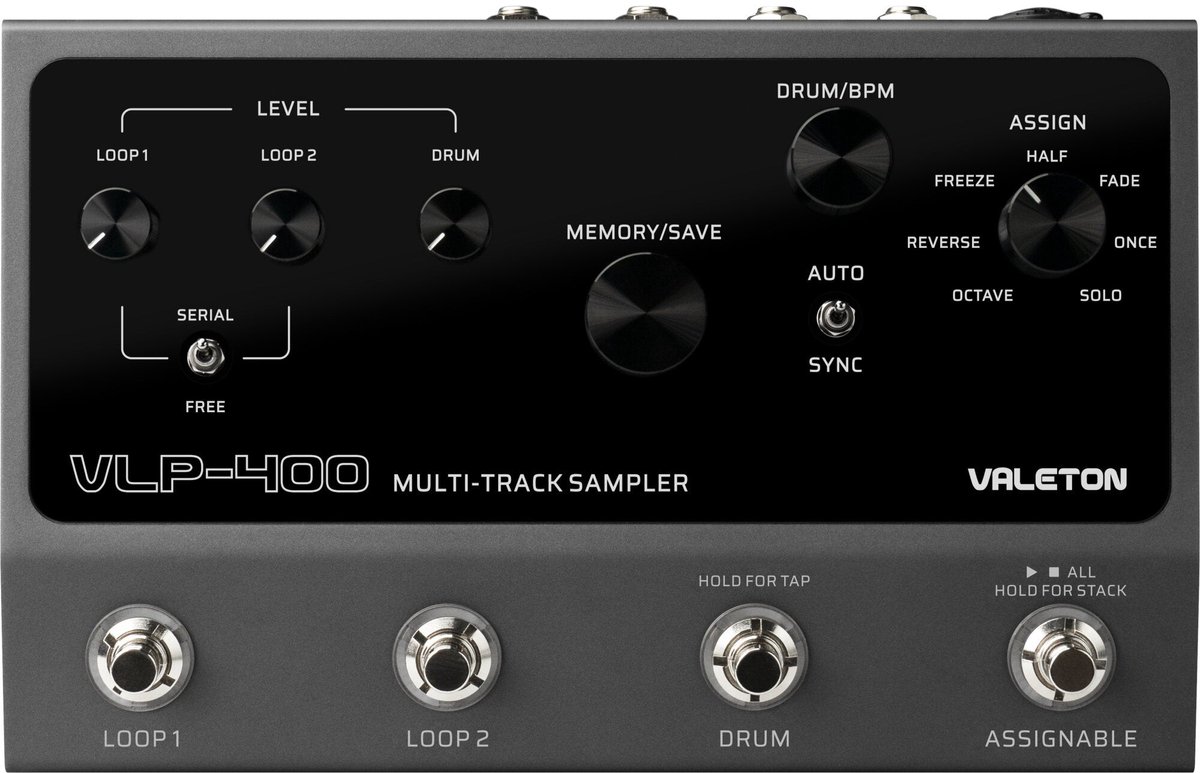 Valeton VLP-400 Multi Sampler Looper - Effect-unit voor gitaren