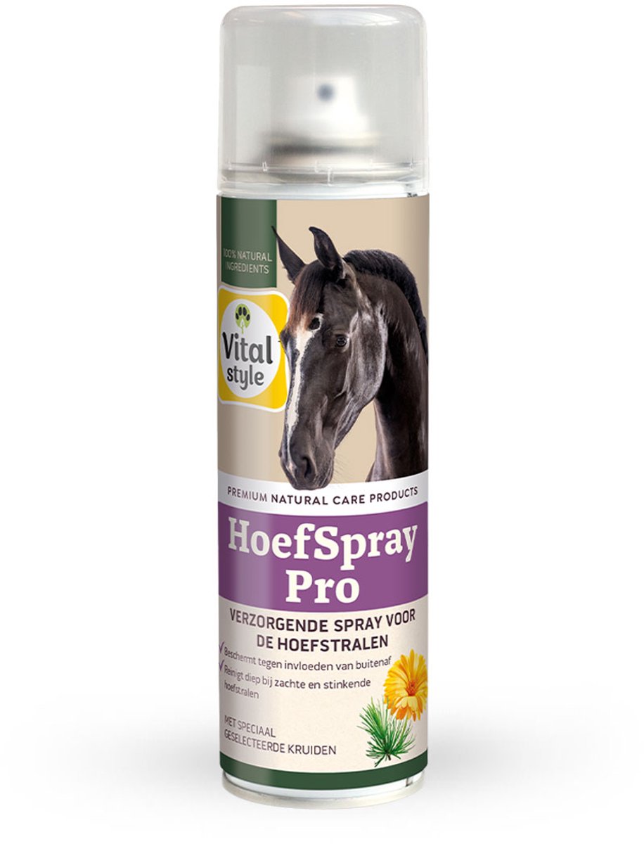 VITALstyle Hoefspray Pro - Paarden Supplement - Voor Het Behoud Van Gezonde En Sterke Hoefstralen - 200 ml