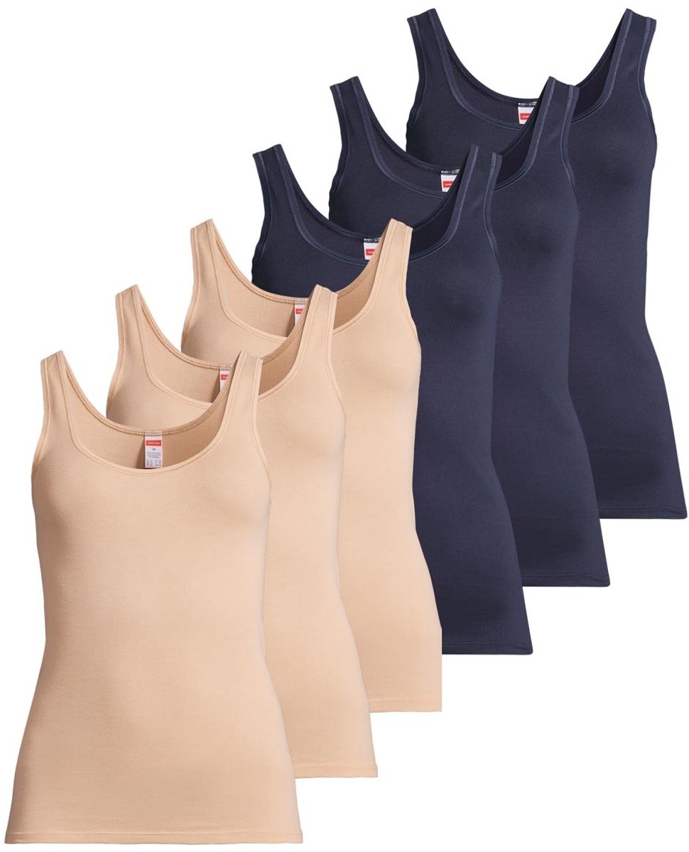 Conta Dames onderhemd 6 pack fijnrib