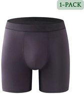 Hipperboo® Bamboe Onderbroeken - Maat L - 1 Paar - Grijs - Boxershorts - Boxers - Zonder opening - Heren Ondergoed