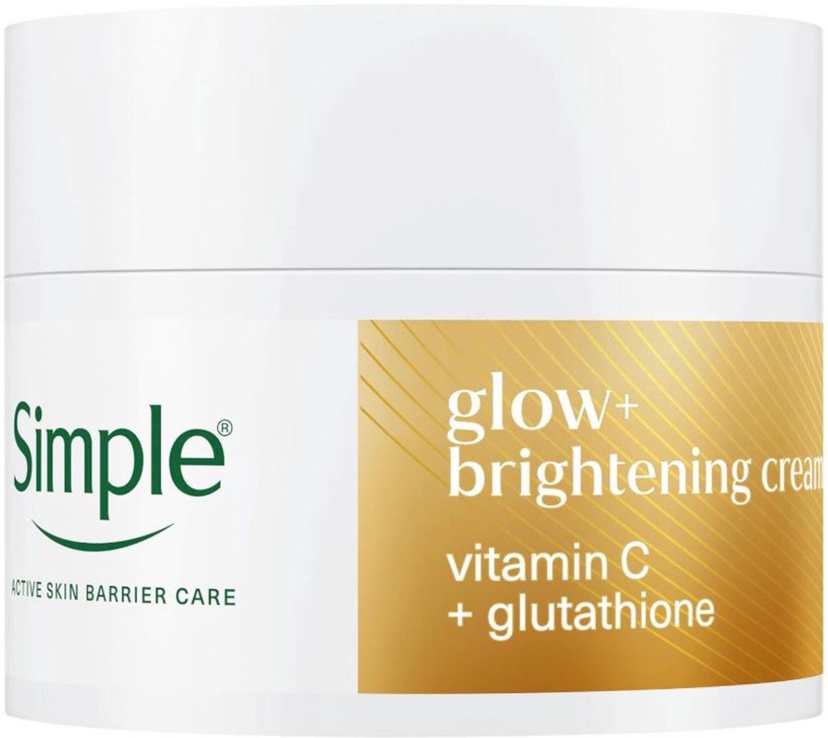 Simple Glow+ Facial Moisturiser – Brightening Gezichtscrème met Vitamine C & Glutathion – Voor Stralende & Egale Huid – Dag & Nacht – 50ML